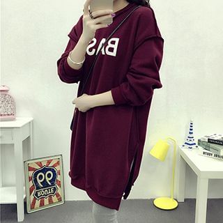 Fashion Street Lettering Long Pullover