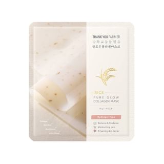 THANK YOU FARMER - Rice Pure Glow Collagen Mask 40g x 1 sheet