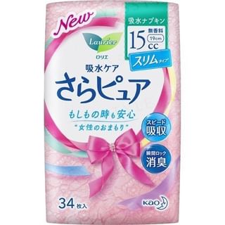 Kao - Laurier Sara Pure Slim Liners 15cc 19cm 34 pcs