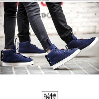 Preppy Boys High-Top Platform Couple Sneakers