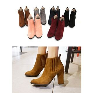 hellopeco Faux-Suede Ankle Boots