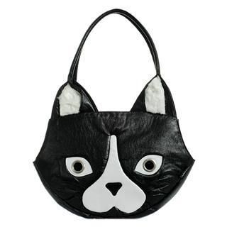 Cat Handbag (B/W - L) Black/White - L Size
