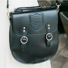 Faux-Leather Crossbody Bag Black - One Size