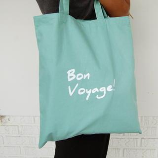 LIFE STORY Lettering Lightweight Shopper Bag  Mint Green - One Size