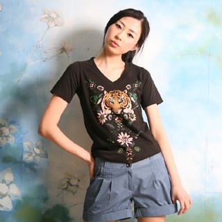 Oriental Print T-Shirt