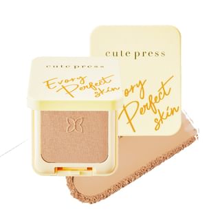 Cute Press - Evory Perfect Skin Plus Vitamin E Foundation Powder P2 Pink Beige