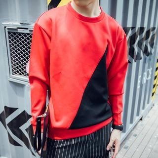 Bay Go Mall Long Sleeved Colour Block Pullover