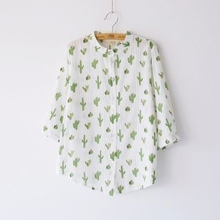 Bonbon Cactus Print Shirt