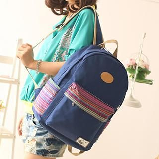 Canvas Love Pattern Canvas Backpack