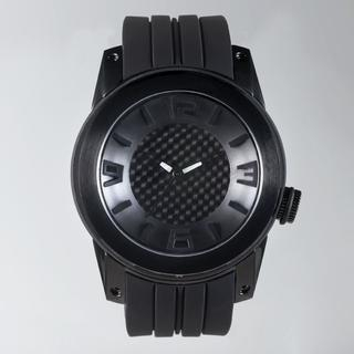 t. watch Stainless Steel Water Resistant Silicon Strap Watch Black - One Size