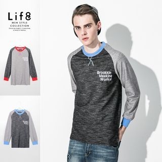 Life 8 Color-Block Round-Neck T-Shirt