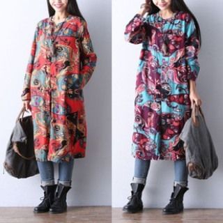 Splashmix Loose-Fit Floral Shirtdress