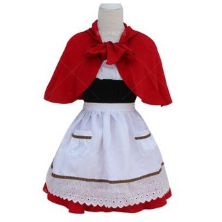 Cosgirl Little Red Hood Party Costume