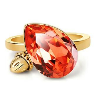 Mbox Jewelry Swarovski Elements Crystal Acorn Ring