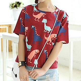 bisubisu Short-Sleeve Printed T-Shirt