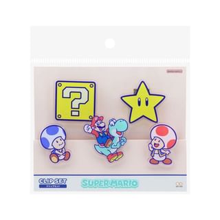 Super Mario Acrylic Paper Clip Set within 50Ã50Ã13mm