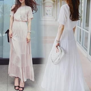 Fashion Street Short-Sleeve Maxi Dress