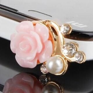 Fit-to-Kill Beautiful Flowers Earphone Plug Pink - One Size