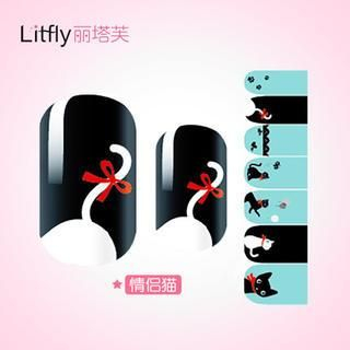 Litfly Nail Sticker (K1005) 1 pc (14 stickers)
