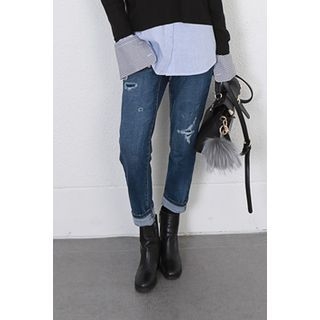 migunstyle Distressed Baggy Jeans