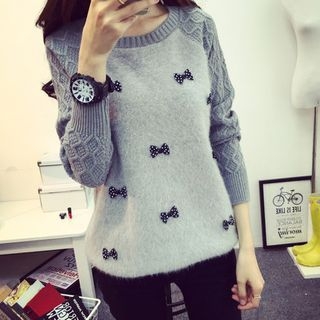 Gemuni Bow Accent Sweater