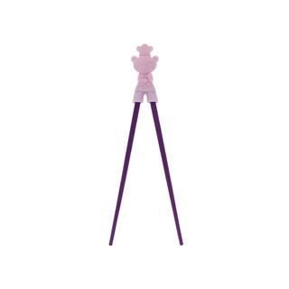 Lexington Silicone Girl Bear Chopsticks Purple - One Size