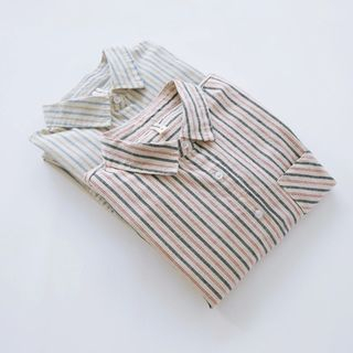 Bonbon Long-Sleeve Striped Shirt