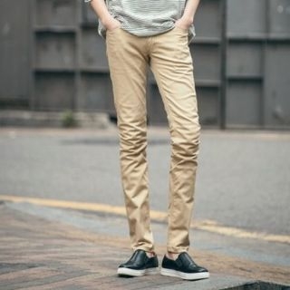 ABOKI Cotton Blend Slim-Fit Pants