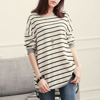 CatWorld Stripe Dip Back Long-Sleeve T-shirt