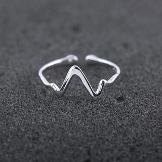 Love Generation Sterling Silver Zigzag Ring Silver - One Size