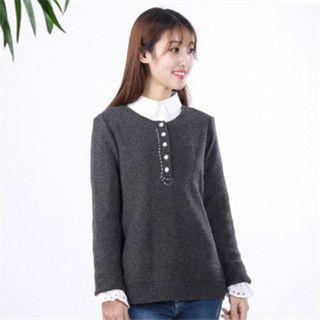 11.STREET Small-Breasted Wool Sweater