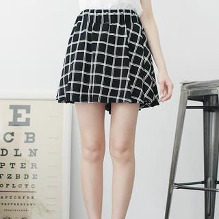 Tokyo Fashion Check A-Line Skirt