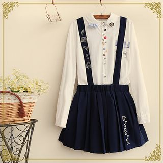 Fairyland Embroidered Pleated Pinafore