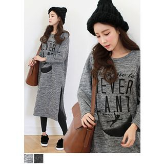 J-ANN Lettering Print Sweater