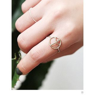 PINKROCKET Silver Peace Ring