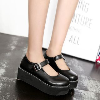 Shoetown Mary Jane Platform Shoes