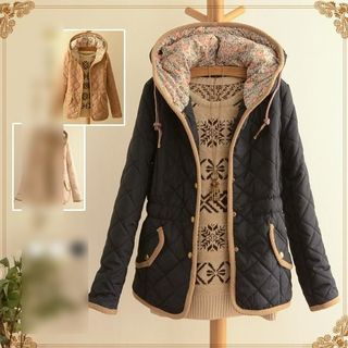 Blu Pixie Piped Hooded Jacket
