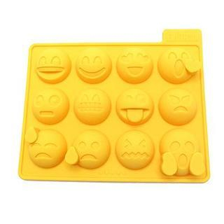 Q-max Emotion Ice Cube Tray Yellow - One Size