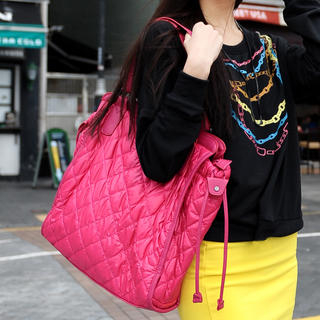 SO Central Quilted Tote Pink - One Size