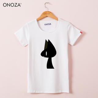 Onoza Short-Sleeve Cat-Print T-Shirt