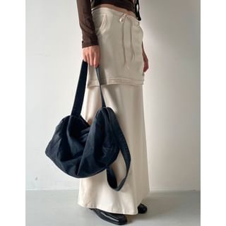 Denim Shoulder Bag Black - One Size
