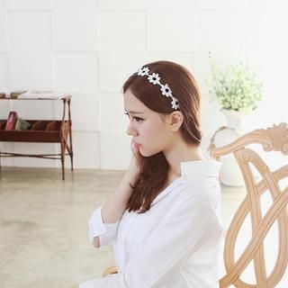 soo n soo Flower Elastic Hair Band