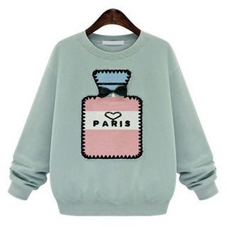 FURIFS Perfume Appliqu  Pullover