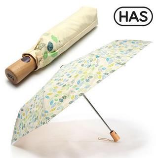 Full House Leaf Print Auto Compact Umbrella