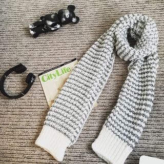 JUN.LEE Matching Couple Knit Scarf