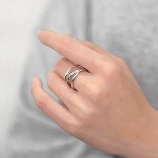 59 Seconds Set of 3: Stackable Rings Sliver - One Size
