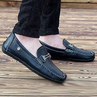 Preppy Boys Stitched Loafers