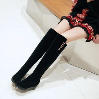 JY Shoes Hidden Wedge Over-the-knee Boots