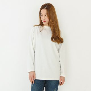 Envy Look Boat-Neck Long-Sleeve T-Shirt