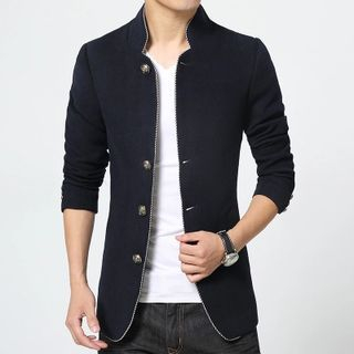 Bay Go Mall Single Breasted Jacket